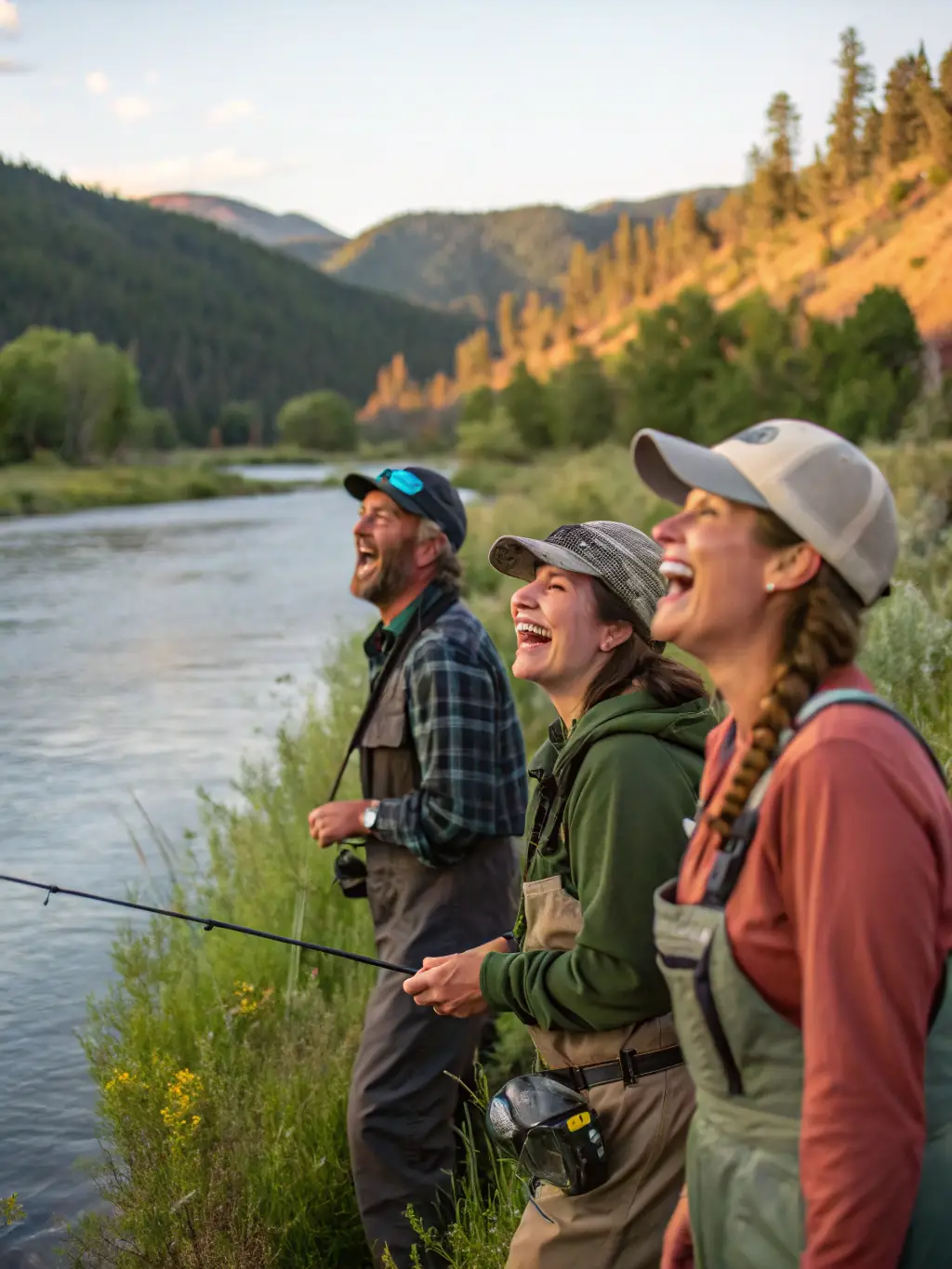 A group of anglers participating in a carp fishing competition, showcasing teamwork and sportsmanship.
